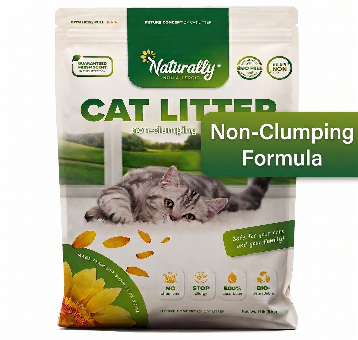 CAT LITTER Non-Clumping 11 lb