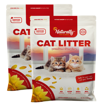 CAT LITTER Premium Clumping 11 lb Pack of 2